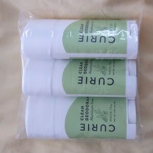 Curie Deodorant Natural Deodorant, Brand New 3-Pack White Tea